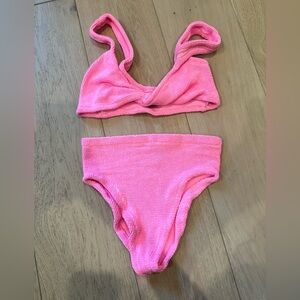 Hunza G - high waist Jamie bikini - bubblegum
